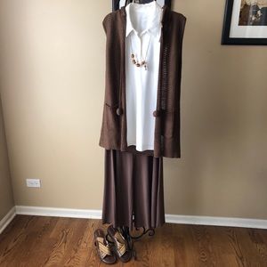 J. Jill 2 Pc Outfit & Hooded Beach Sweater Jewelry